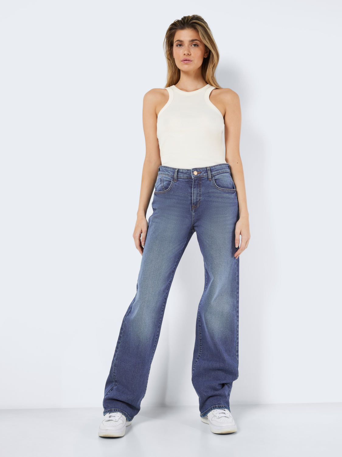 NMYOLANDA Jeans - Medium Blue Denim